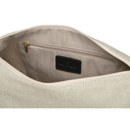 Torba damska typu shopper w beżowo-czarnym kolorze - Peterson