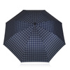 Półautomatyczny parasol w kratę SPLASH granatowy