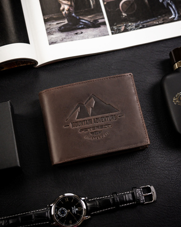 Portfel męski skórzany Peterson z tłoczeniem – wysoka jakość i styl