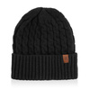 Czapka damska ze wzorem WINTER czarny