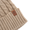 Czapka damska ze wzorem WINTER bezowy