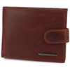 Skórzany portfel męski z systemem RFID Bellugio - koniakowy