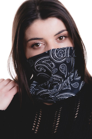Komin, chusta z tkaniny ze wzorem full print -Rovicky