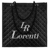 Torba shopper damska pikowana z materiału syntetycznego - Lorenti