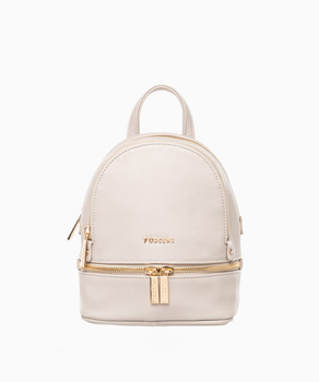 Mini plecak damski beżowy Puccini