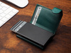 Portfel SOLO wykonany z miękkiej w dotyku skóry Italia zielony