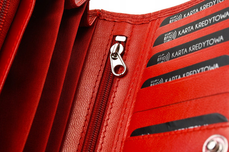 BELTIMORE portfel skórzany damski RFiD skóra karty