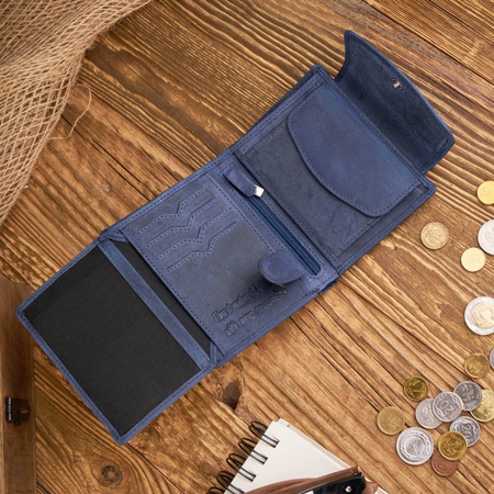 Zestaw prezentowy ZUP-40-DB portfel damski skórzany T-12 etui T-51