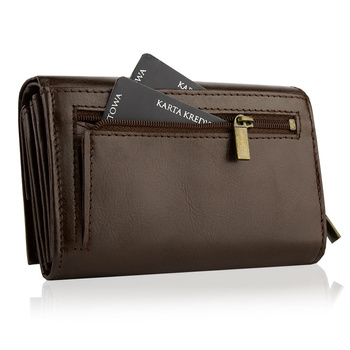 Portfel damski CLASSIC brazowy
