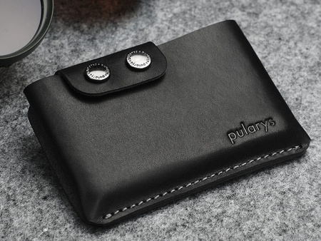 Portfel HOBBY wykonany ze skory Nomad czarny