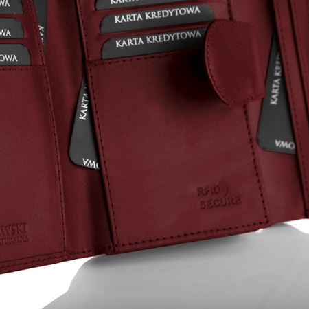 Portfel damski BASIC bordowy