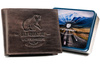 Portfel skórzany męski z tłoczeniem Peterson - duży, elegancki design
