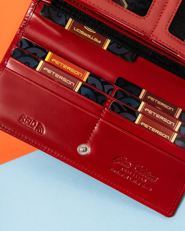 Portfel damski skórzany Peterson z RFID - Elegancja w codziennym stylu