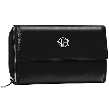 Portfel damski skórzany na zatrzask Rovicky w czerni