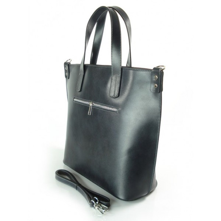 SZARA - GRAFIT WŁOSKA DUŻA TORBA SHOPPER BAG A4  SB546G2