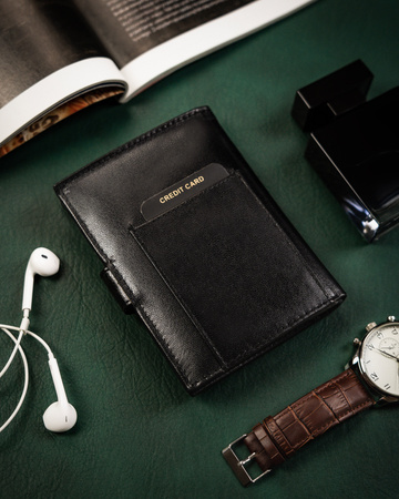 Portfel męski skórzany z zatrzaskiem Rovicky - elegancja i funkcjonalność