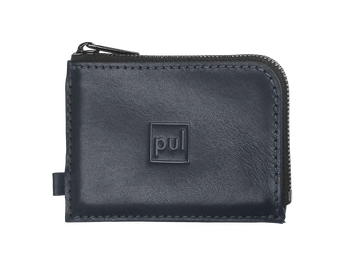 Portfel OLDTIMER SLIM wykonany z roślinnie garbowanej skóry Nomad granatowy