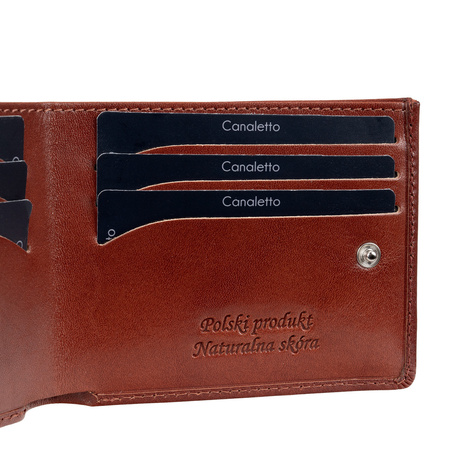Portfel męski Canaletto z naturalnej skóry RFID - elegancja i funkcjonalność
