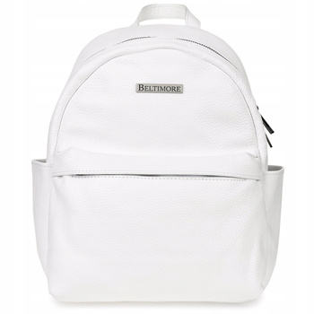 Mały skórzany plecak damski elegancki pojemny A5