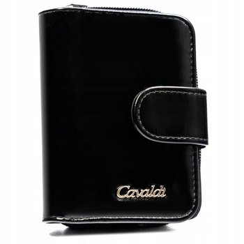 Klasyczny, pojemny portfel damski ze skóry ekologicznej - 4U Cavaldi