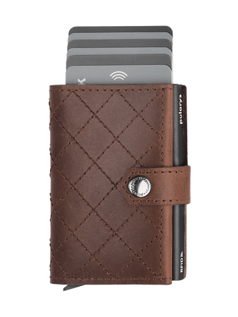 Portfel HIKER - CHIC Decor wykonany z garbowanej skóry Nomad brązowy