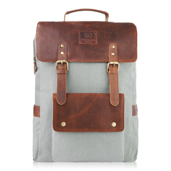 Plecak męski vintage do pracy i szkoły na laptopa 17.3" Paolo Peruzzi