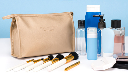 Kosmetyczka ekologiczna Peterson - elegancki organizer w kolorze złotym