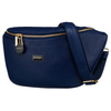 Nerka damska Peterson - granatowa, stylowa saszetka crossbody