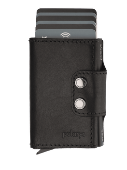 Portfel DOPPIO wykonany ze skóry Nomad czarny