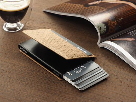 Portfel KANGOO - PEPIT Decor wykonany z delikatnej skóry Italia beżowy