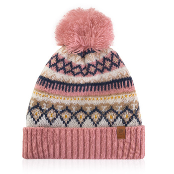 Czapka damska we wzory WINTER wielokolorowy