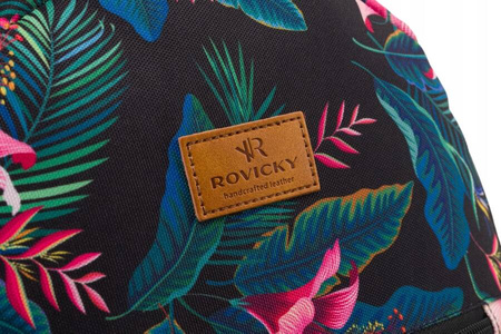 Wzorzysty, miejski plecak damski - Rovicky