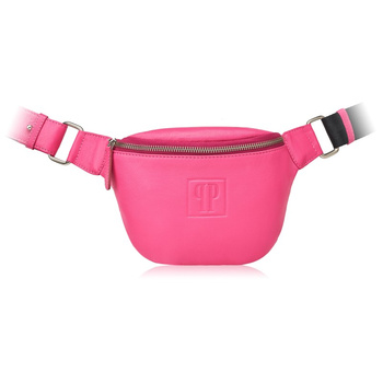 Saszetka skórzana damska różowa Paolo Peruzzi T-97-PI