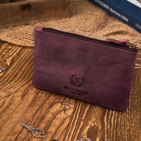 Solidne skórzane etui na klucze vintage Paolo Peruzzi T-51-CHR