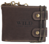 Portfel męski skórzany z RFID - Always Wild, brązowy, duży