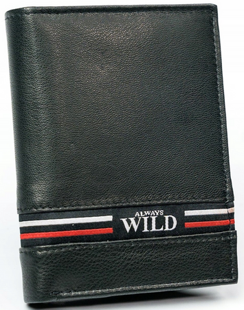 Skórzany portfel męski bez zapięcia - Always Wild