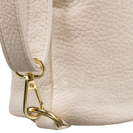Torebka shopper damska beżowa z kieszonkami Rovicky - elegancja i funkcjonalność