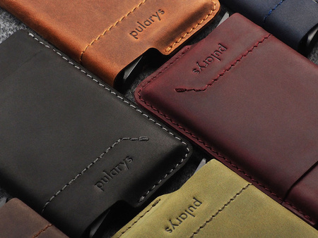 Portfel GOBI wykonany ze woskowanej skóry Hunter czarny