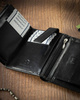 Portfel męski RFID z naturalnej skóry - 4U Cavaldi, czarny
