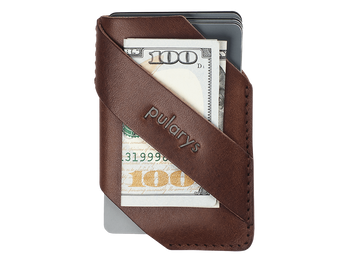 Portfel NAMIB wykonany z roślinnie garbowanej skóry Nomad brązowy