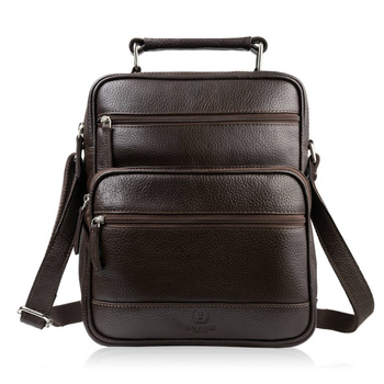 Torba męska skórzana brązowa Paolo Peruzzi T-127-BR listonoszka