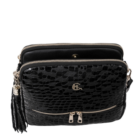 Listonoszka Canaletto ze skóry naturalnej – unikalny wzór kropli