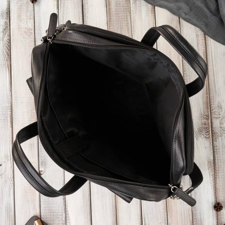 Torba męska skórzana na laptopa 15,6", A4, Paolo Peruzzi E-25-BL