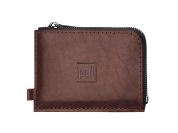 Portfel OLDTIMER SLIM wykonany z roślinnie garbowanej skóry Nomad brązowy