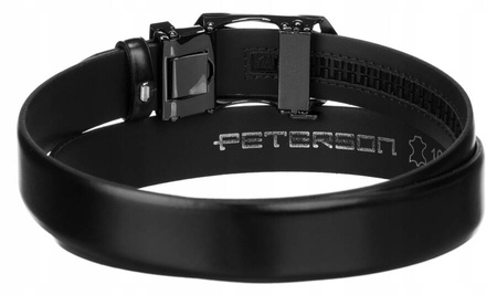 Skórzany pasek męski z automatyczną klamrą - Peterson 95