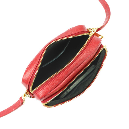 Torebka skórzana MiaMore 01-062 DOLLARO GOLD