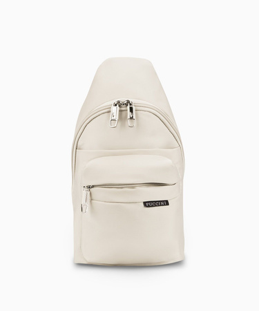 Plecak na jedno ramię Sling Bag - jasnobeżowy Puccini