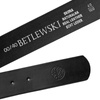 Skórzany pasek damski CYNTHIA czarny 90-105-cm