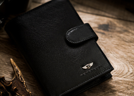 Portfel męski skórzany z RFID - Elegancja i bezpieczeństwo na co dzień