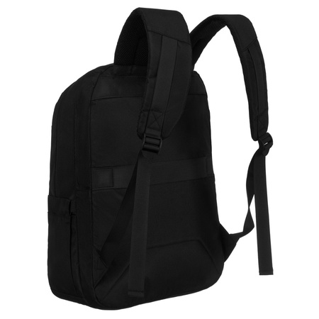 Plecak miejski Peterson z przegrodą na laptopa, czarny nylonowy